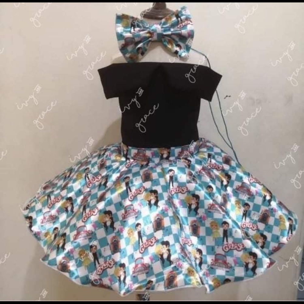 Custom made Grease themed dress size 5/6